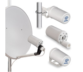 Комплект KSS-Pot MIMO для установки 3G/4G USB модема в спутниковую тарелку KROKS ; Разъем - CRC9