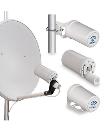 Комплект KSS-Pot MIMO для установки 3G/4G USB модема в спутниковую тарелку KROKS ; Разъем - CRC9