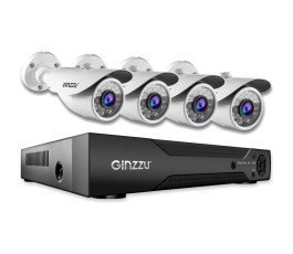 Комплект видеонаблюдения Ginzzu HK-842N, 8ch,  5MP, HDMI, 4 улич кам 5.0Mp, IR30м