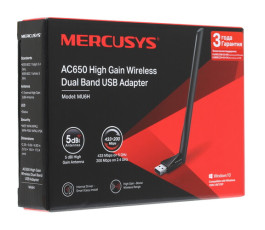 Беспроводной двухдиапазонный сетевой USB адаптер Mercusys MU6H