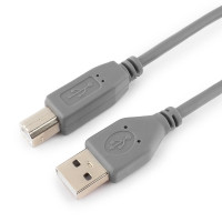 Кабель AM-BM, 1.8m, USB 2.0, Pro Cablexpert CCP-USB2-AMBM-6G серый