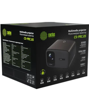 Проектор Cactus CS-PRC.05B.Full LCD 720Lm (1920x1080) 1000:1 ресурс лампы:50000часов 1xUSB typeA