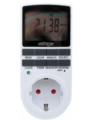 Таймер электрический Energenie EG-SST-01, LCD-дисплей 2,3″, белый