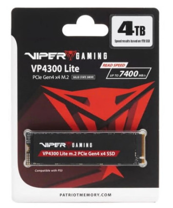 Накопитель SSD M.2 NVMe 4Tb Patriot Viper VP4300 Lite (VP4300L4TBM28H)