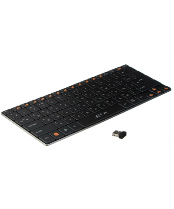 Клавиатура беспроводная JETACCESS SLIM LINE K7 W,USB 2,4G, черная