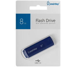 Флеш накопитель 8Gb USB 2.0 SmartBuy Dock Blue (SB8GBDK-B)