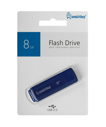 Флеш накопитель 8Gb USB 2.0 Smartbuy Dock (SB8GBDK-B), синий