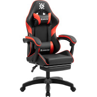 Кресло игровое Defender Serenity, черный/красный