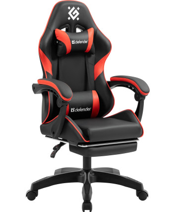Кресло игровое Defender Serenity, черный/красный