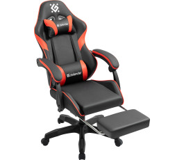 Кресло игровое Defender Serenity, черный/красный