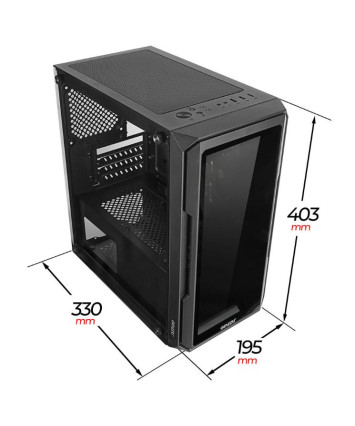 Корпус mATX без БП Ginzzu CL590 Корпус mATX без БП Ginzzu CL590