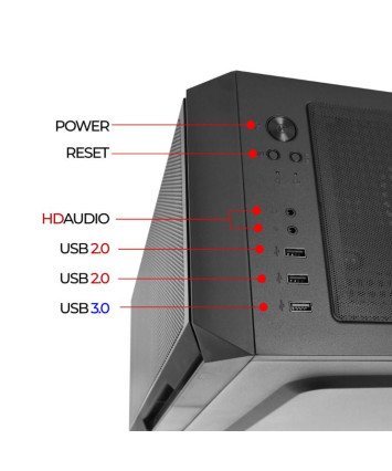 Корпус mATX без БП Ginzzu CL590 Корпус mATX без БП Ginzzu CL590
