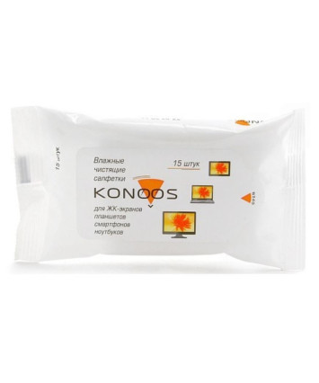 Чистящие салфетки Konoos KSN-15 для LED/LCD/TFT 15шт.