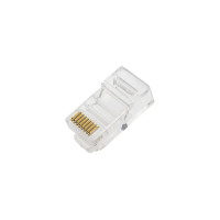 Коннектор RJ-45 UTP 8P8C RIPO Cat.5e покрытие 3 мкд (уп. 50шт.) 003-400021/50