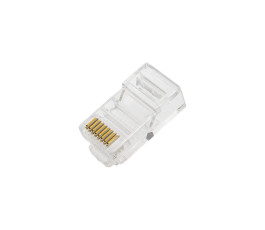 Коннектор RJ-45 UTP 8P8C RIPO Cat.5e покрытие 3 мкд (уп. 50шт.) 003-400021/50