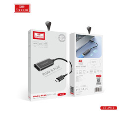 Адаптер Earldom ET-W11 карта видеозахвата 4K с HDMI на Type-C