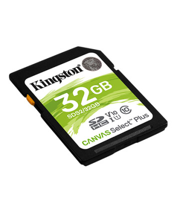 Карта памяти SDHC Card 32Gb Kingston Class10 Canvas Select Plus (без адаптера)