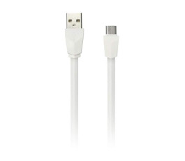 Кабель USB - MicroUSB, Smartbuy iK-12r, 1 м, белый