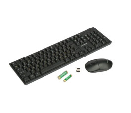 Беспроводной набор клавиатура + мышь Gembird KBS-6000, черный
