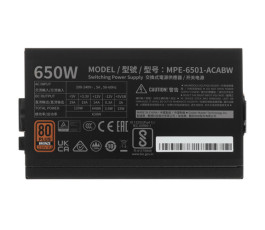 Блок питания 650W Cooler Master MWE Bronze 650 V3 230V, 80+ Bronze