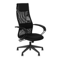 Кресло эргономичное Бюрократ CH-607BS сетка/ткань, крестовина металл, черный