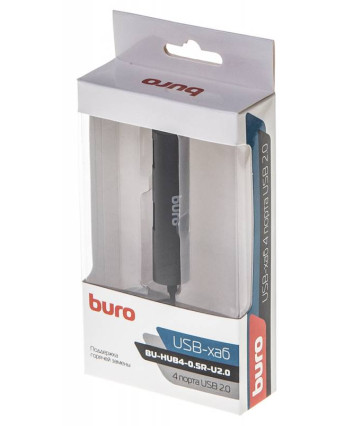 USB-концентратор Buro BU-HUB4-0.5R-U2.0 (4 порта USB 2.0)
