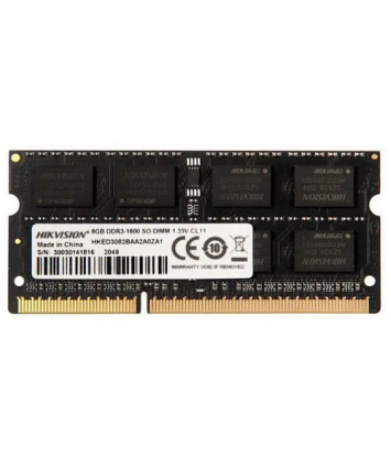 Модуль памяти SODIMM DDR3l 8Gb PC12800 1600MHz Hikvision HKED3082BAA2A0ZA1/8G