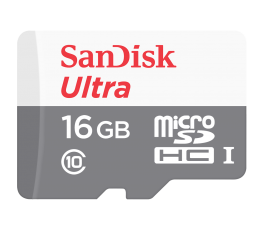 Карта памяти MicroSDHC UHS-I Card 16Gb Sandisk Ultra Class10