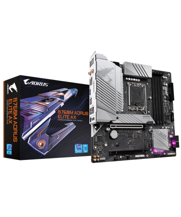 Материнская плата Socket 1700 GIGABYTE B760M AORUS ELITE AX DDR5