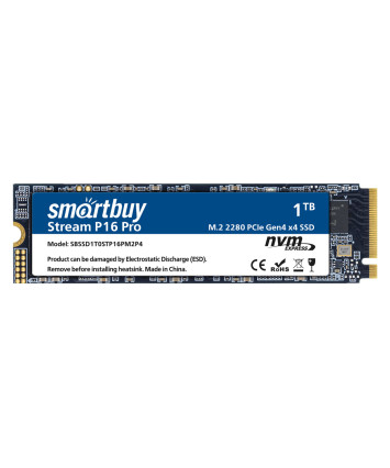 Накопитель SSD M.2 NVMe 1TB Smartbuy Stream P16 Pro (SBSSD1T0STP16PM2P4)