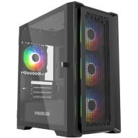 Корпус mATX без БП Powercase ByteFlow Micro Black (CAMBFB-A4(-LE))