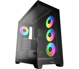 Корпус компьютерный ATX без БП Ocypus Gamma C72 ARGB, черный