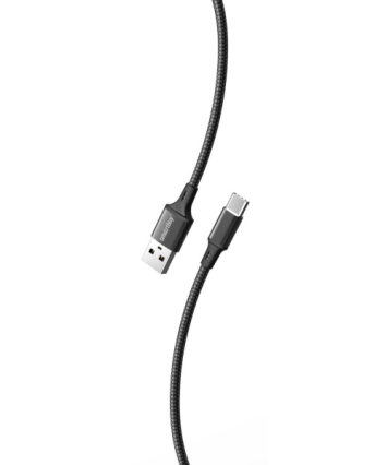 Кабель USB - Type-C, Smartbuy S14, 3А, 1м, черный