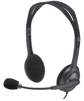 Гарнитура Logitech H111, серая