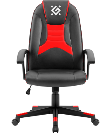 Кресло игровое Defender Shark, черный/красный