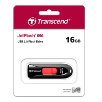 Флеш накопитель 16Gb USB 2.0 Transcend JetFlash 590, черный