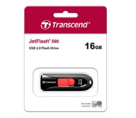 Флеш накопитель 16Gb USB 2.0 Transcend JetFlash 590, черный