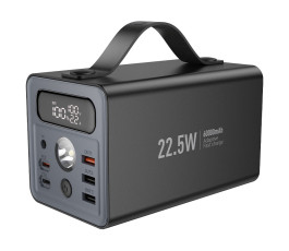 Портативный аккумулятор  HOCO J138 Distant 22.5W+PD20W+DC12V, 60000mAh, черный