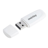 Флеш накопитель 4Gb USB 2.0 Smartbuy Scout (SB004GB2SCW), белый