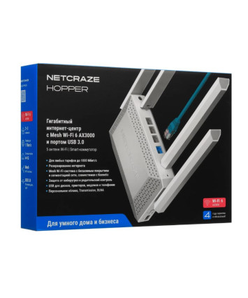 Беспроводной маршрутизатор Keenetic Netcraze Hopper (NC-3811)
