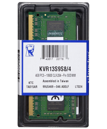 Модуль памяти SODIMM 4Gb DDR3 Kingston PC10600