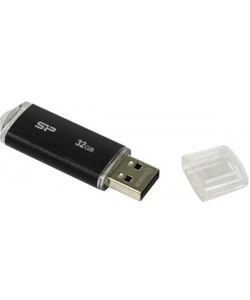 Флеш накопитель 32Gb USB 2.0 SiliconPower Ultima U02 Black