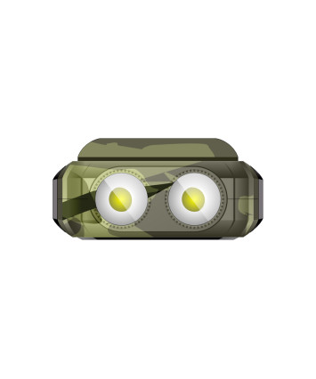 Мобильный телефон BQ-2430L Tank Connect, камуфляжный/серый