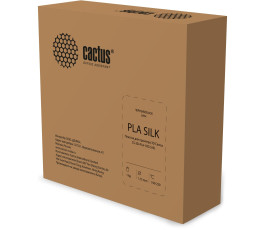 Пластик для 3D принтера Cactus CS-3D-PLA-1KG-S-BL PLA SILK d1.75мм 1кг L326м 1цв. черный шёлк