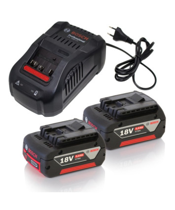 Аккумулятор Bosch Li-ion 2 x 18 В, 5,0 Ач + GAL 1880 CV