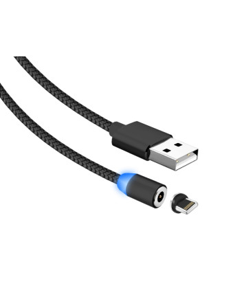 Кабель USB - Lightning JETACCESS JA-DC46 (магнитный) 1м черный