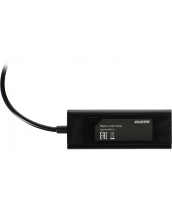 Проводной сетевой USB LAN адаптер Digma D-USB2-LAN100, RJ45 100Mbps USB 2.0