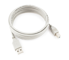 Кабель AM-BM, 3m, USB 2.0, Pro Cablexpert CC-USB2-AMBM-10-N серый