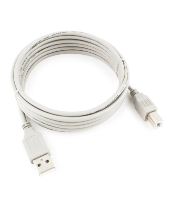 Кабель AM-BM, 3m, USB 2.0, Pro Cablexpert CC-USB2-AMBM-10-N серый