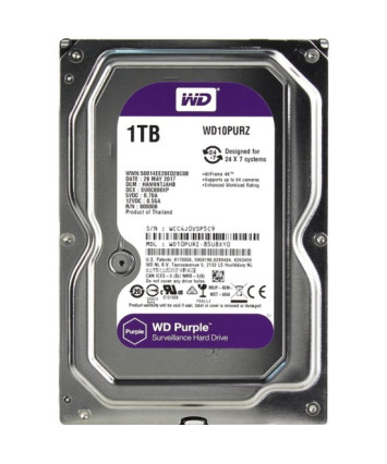 Жесткий диск 3.5" SATA 1000Gb WD PURPLE (WD10PURZ)